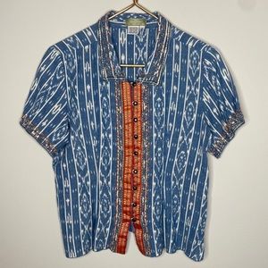 The Territory Ahead Patterned Button Down Collared Shirt